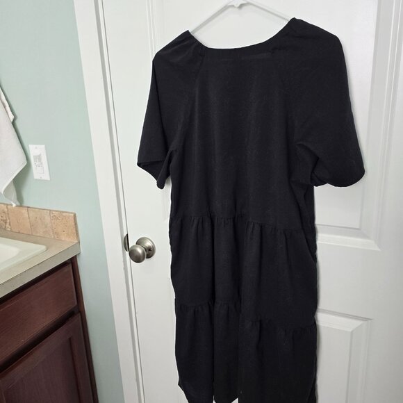 Black Dress with Pockets - Picture 2 of 7